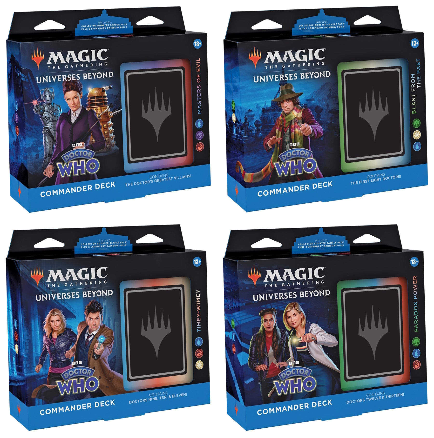 Magic: The Gathering - Doctor Who Commander Decks - Set of 4