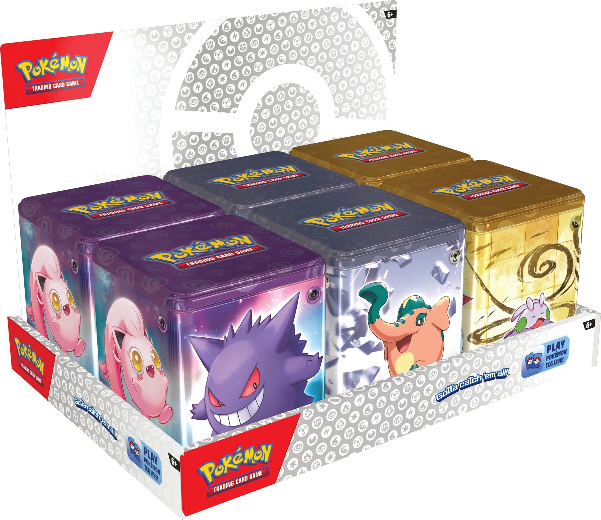 Pokemon TCG: March Stacking Tins Display (6 tins)